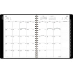 2025-2026 AT-A-GLANCE Contemporary 8.25" x 11" Academic Year Weekly & Monthly Planner, Faux Leather Cover, Black (70-957X-05-26)