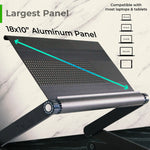 Uncaged Ergonomics WorkEZ Cooling Laptop Lap Desk, Executive Black (WEEB)