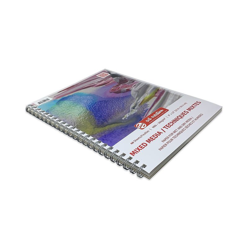 Talens Art Creation 9" x 12" Spiral Bound Mixed Media Sketch Pad, 40 Sheets/Pad, 3/Bundle (TLN9312802M-3)
