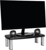 3M Adjustable Monitor Stand, Up to 40 lbs., Black (MS90B)