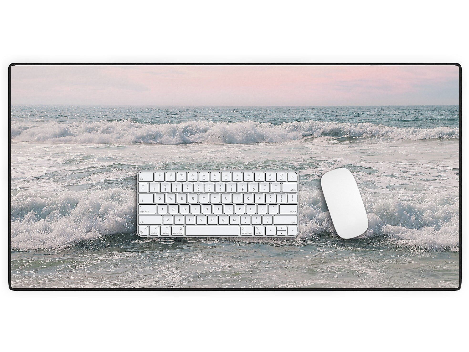 DENY Designs Celestial I by LBTOMA Anti-Slip Polyester Desk Pad, 15.5" x 31.5", Multicolor (82247-DSKMAT)