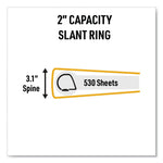 Avery UltraDuty Safety Data Sheet Binders with Chain, 3 Rings, 2" Capacity, 11 x 8.5, Yellow/Red