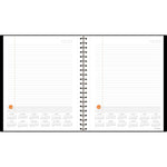 AT-A-GLANCE Plan. Write. Remember. 8.5" x 11" Daily Planner, Poly Cover, Black/Orange (70-6209-05-26)