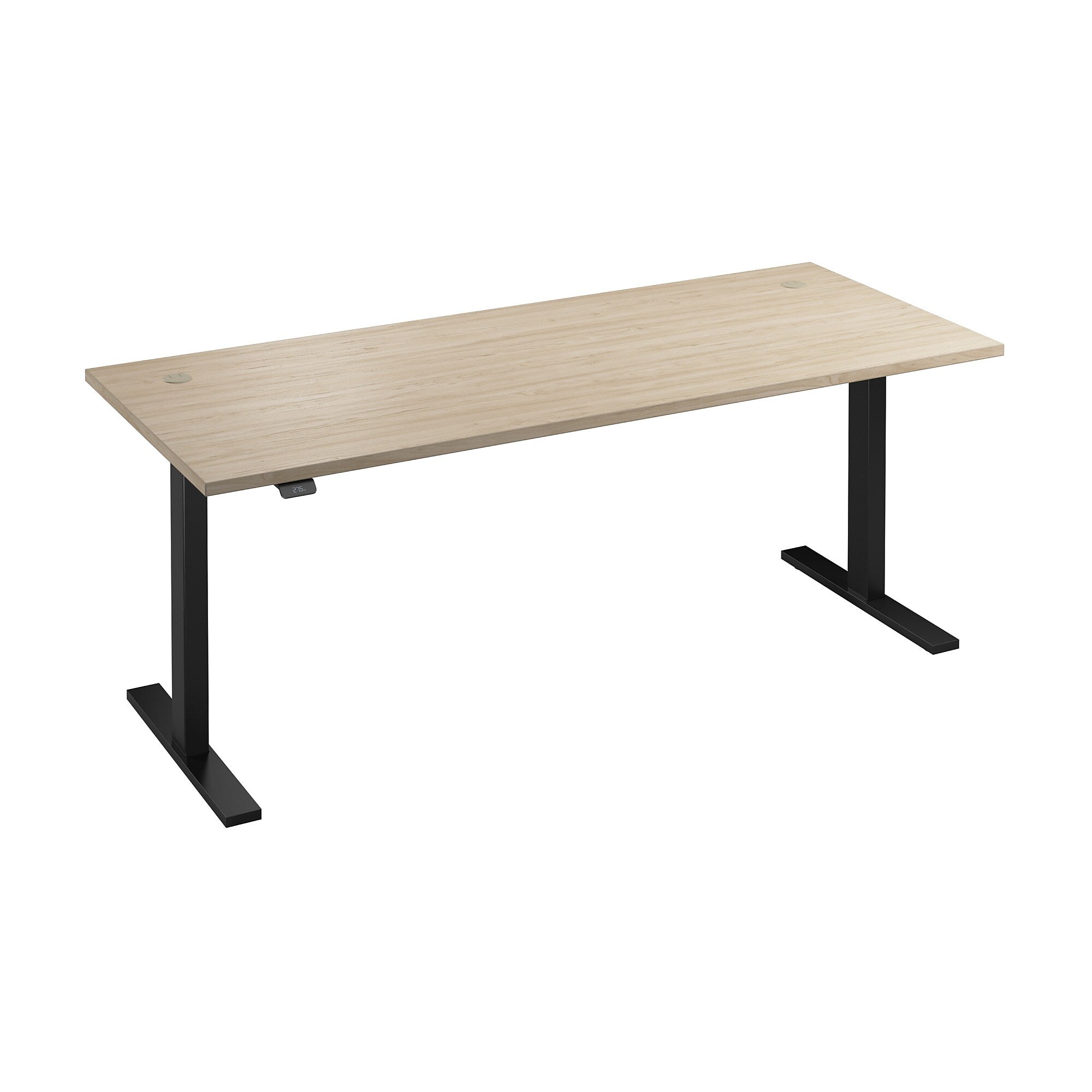 Bush Business Furniture Move 60 Series 72"W Electric Adjustable Standing Desk, Natural Elm/Black Powder Coat (M6S7230NEBK)