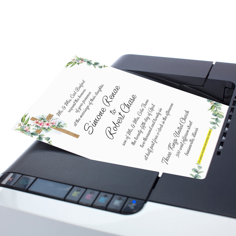 Great Papers Floral Faith Elegance Everyday Letterhead, Multicolored, 50 Sheets/Pack (2025007)