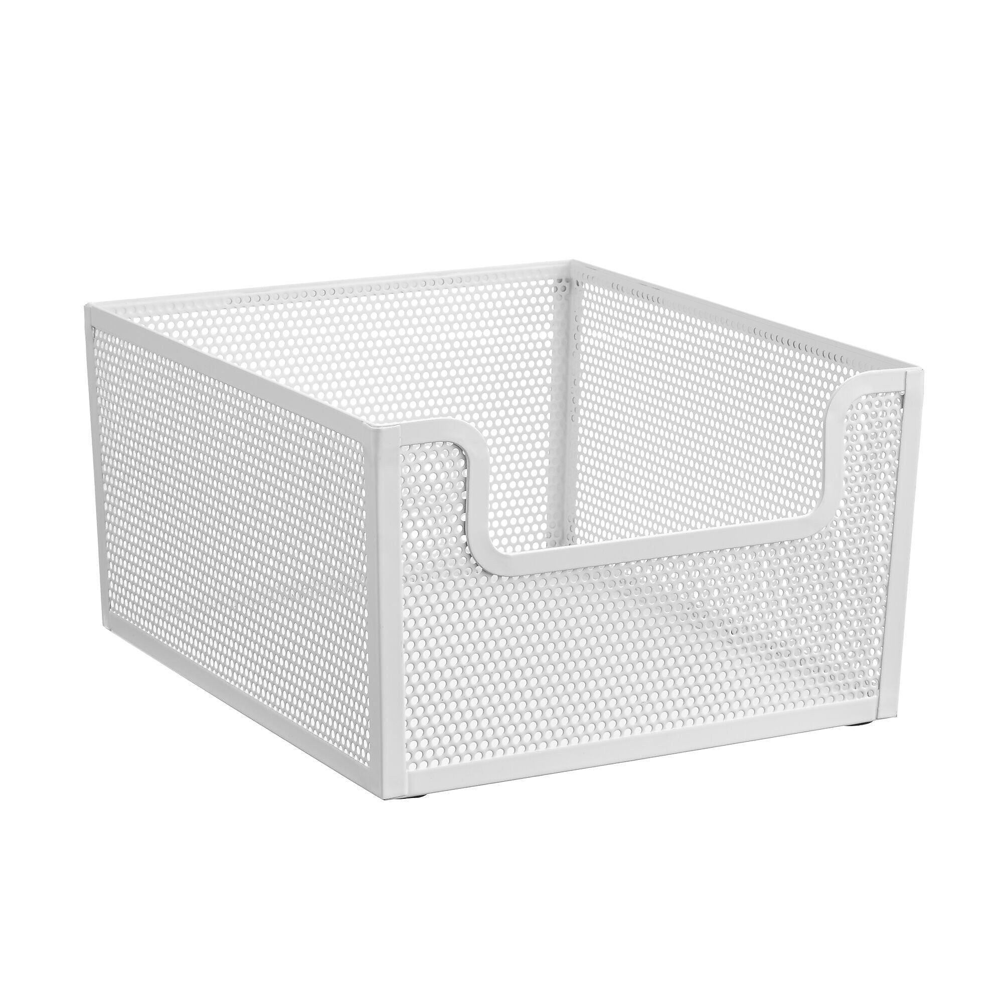 mDesign Steel Organizer, Matte White (26092)