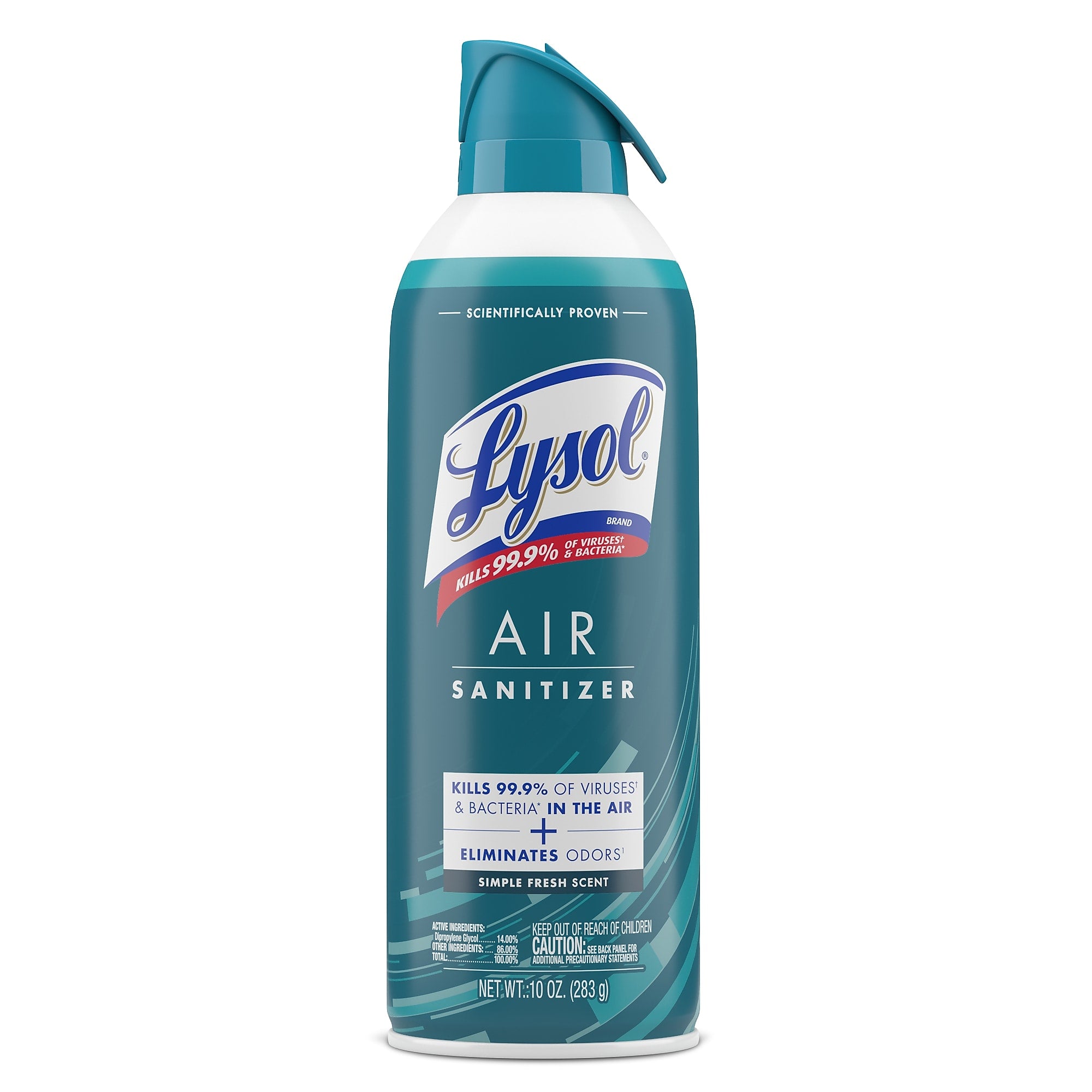Lysol Air Sanitizer Aerosol, Simple Fresh Scent, 10. oz. (RAC99350EA)