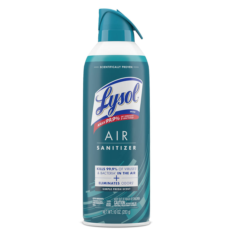 Lysol Air Sanitizer Aerosol, Simple Fresh Scent, 10. oz. (RAC99350EA)