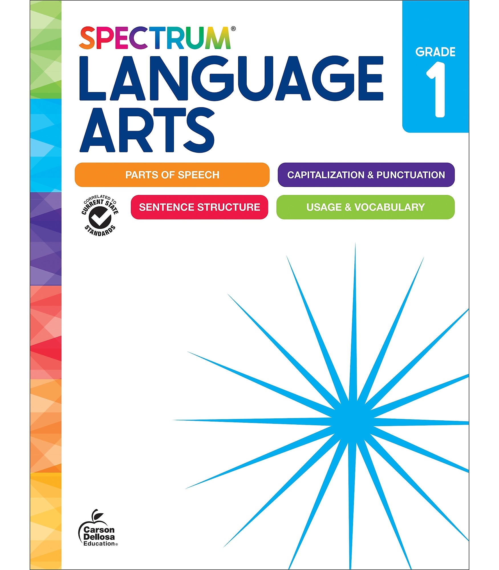 Carson-Dellosa Spectrum Language Arts Workbook, Grade 1