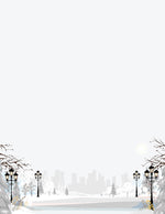 Great Papers! Holiday Stationery Letterhead Winter Wonderland Walkway, Multicolor, 50/Sheets (2024030)
