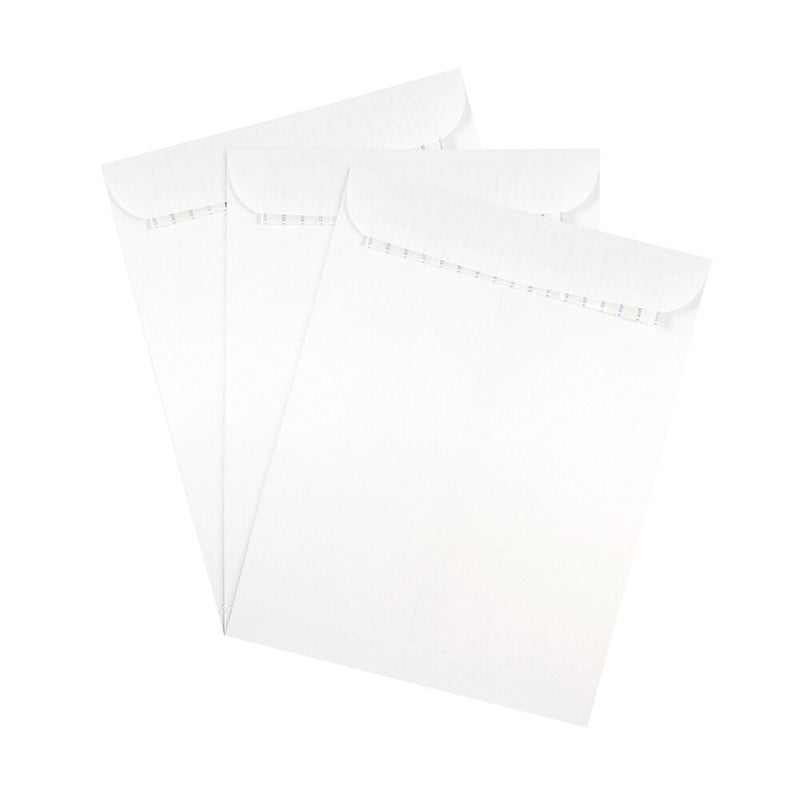 JAM Paper 9.5 x 12.5 Open End Catalog Envelopes with Peel and Seal Closure, White, Bulk 500/Box (356828781)