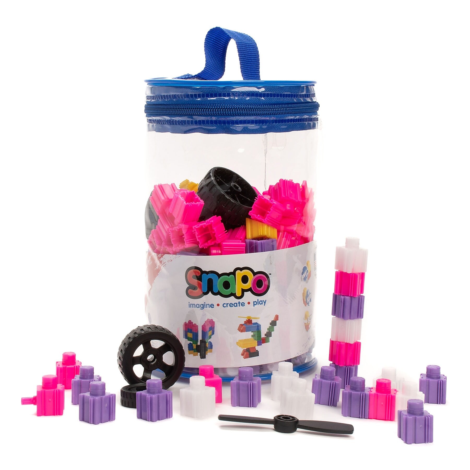 Snapo Building Blocks Unicorn Creator Kit, 200 Pieces/Set (SNP16200U)