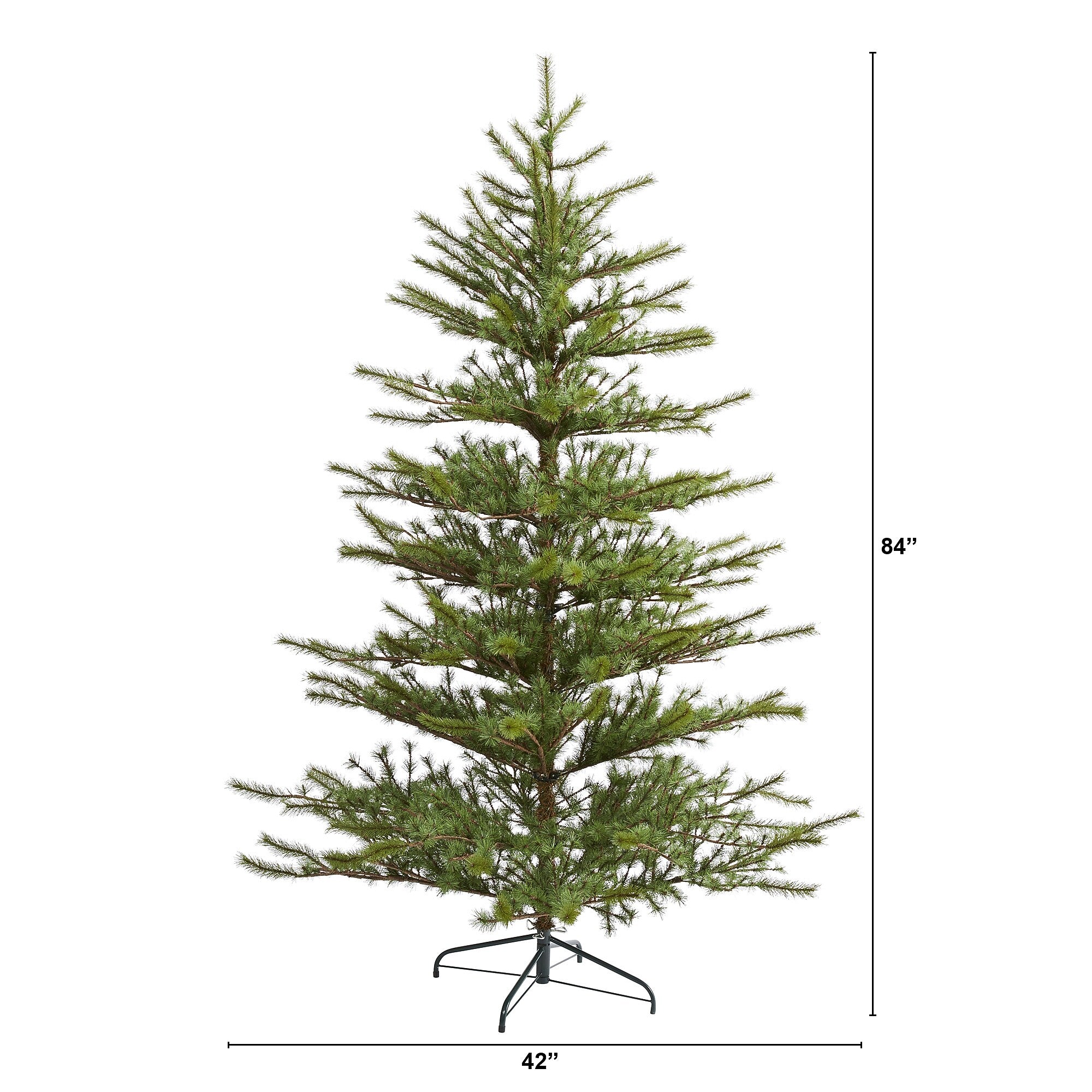 Nearly Natural 7-ft Vancouver Mountain Pine Artificial Christmas Tree with 374 Bendable Branches (T2012)