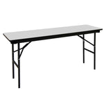 ICEBERG OfficeWorks 18" x 60" Laminate Folding Table, Gray (55277)