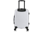DUKAP Adly 20" Hardside Suitcase, 4-Wheeled Spinner, TSA Checkpoint Friendly, White (DKADL00S-WHI)
