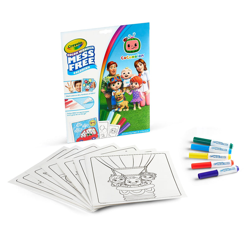 Crayola Color Wonder: Cocomelon Coloring Book, 18 Pages, 2 Sets/Bundle (BIN752788-2)