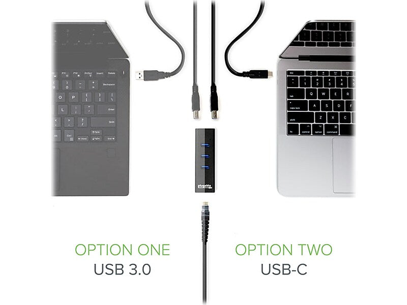 Plugable 3-Port USB 3.0 Hub, Black (USB3-HUB3ME)