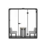 FlexiSpot WorkCube Series Sound Absorbing 4 Person Privacy Booth, Gray (P4FG-KIT)