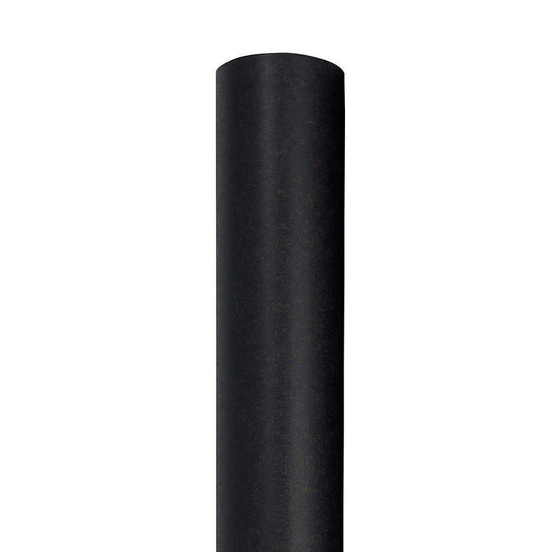 JAM Paper Short Mini Roll Wrapping Paper, 26.3 sq. ft., Black Kraft, 2/Pack(2770135K263a)