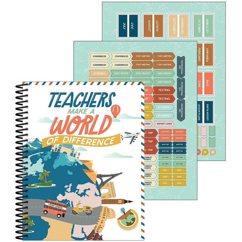 Carson Dellosa Education Let's Explore Undated Lesson Planner, 10.9" x 8.9", 128 Pages (CD-105035)
