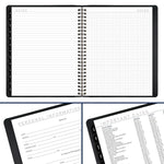 2026 AT-A-GLANCE Contemporary 7" x 8.75" Monthly Planner, Faux Leather Cover, Black (70-120X-05-26)