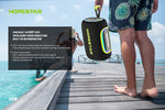 Worryfree Gadgets Hopestar Wireless Bluetooth 65W Party Speaker with RGB Lights, Waterproof, Blue (WH58)