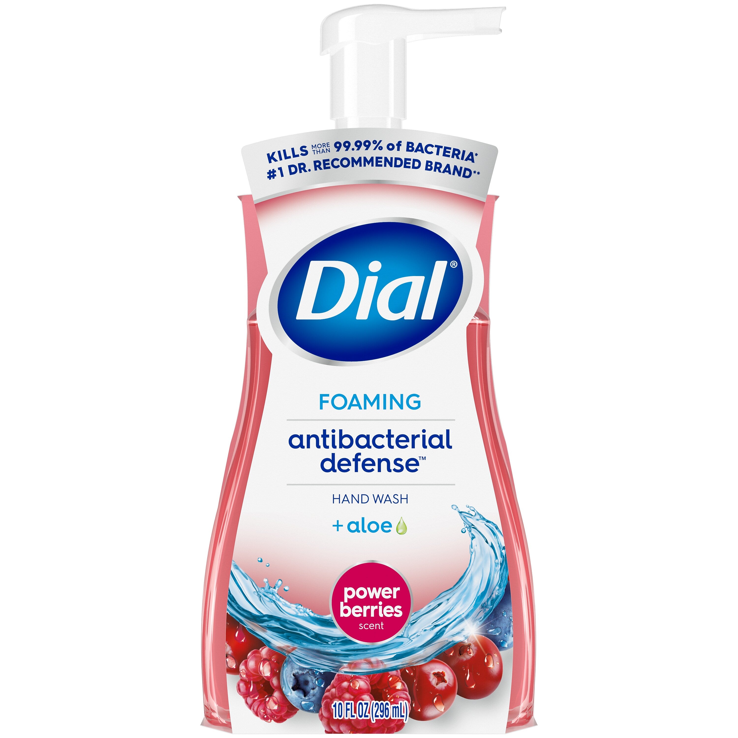 Dial Antibacterial Foaming Hand Soap, Power Berries Scent, 8/Carton (017000347271)