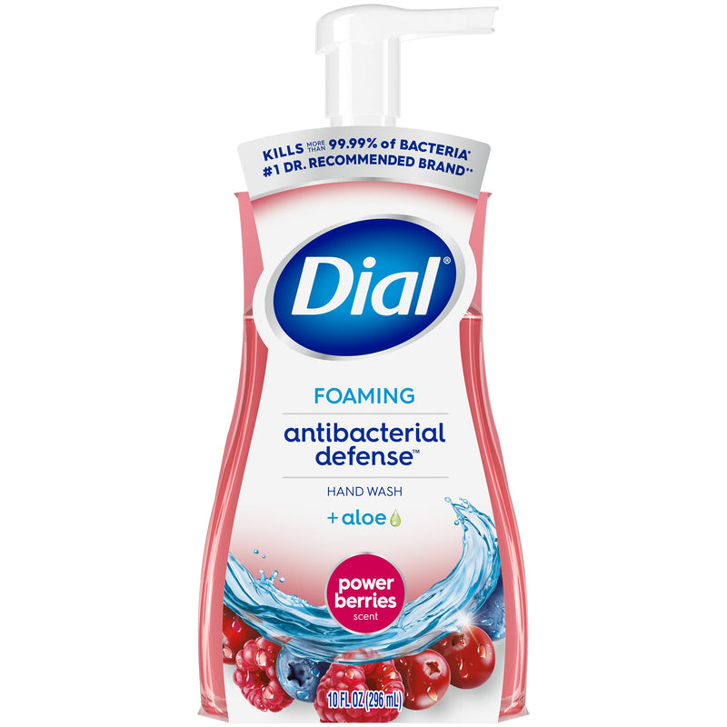 Dial Antibacterial Foaming Hand Soap, Power Berries Scent, 8/Carton (017000347271)