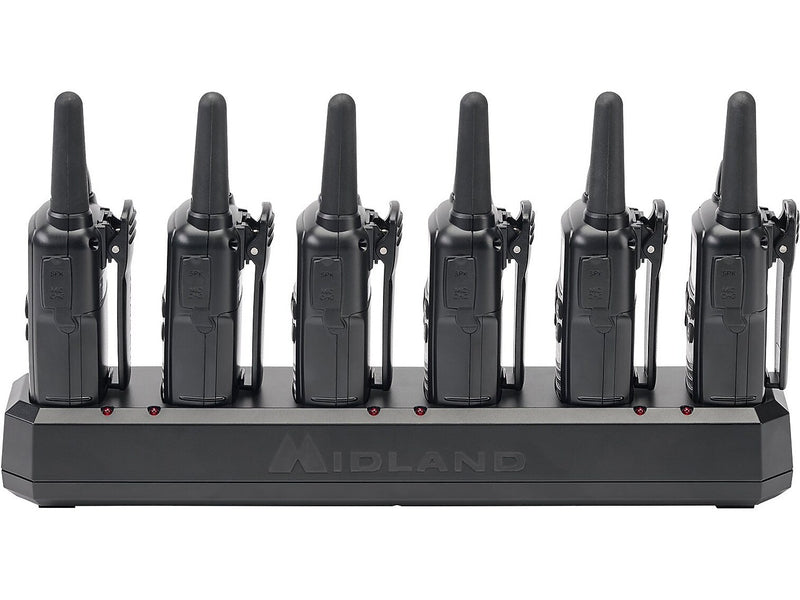 Midland BizTalk Two-Way Business Radio Six-Slotted Desktop Charger, Black (BGC600)