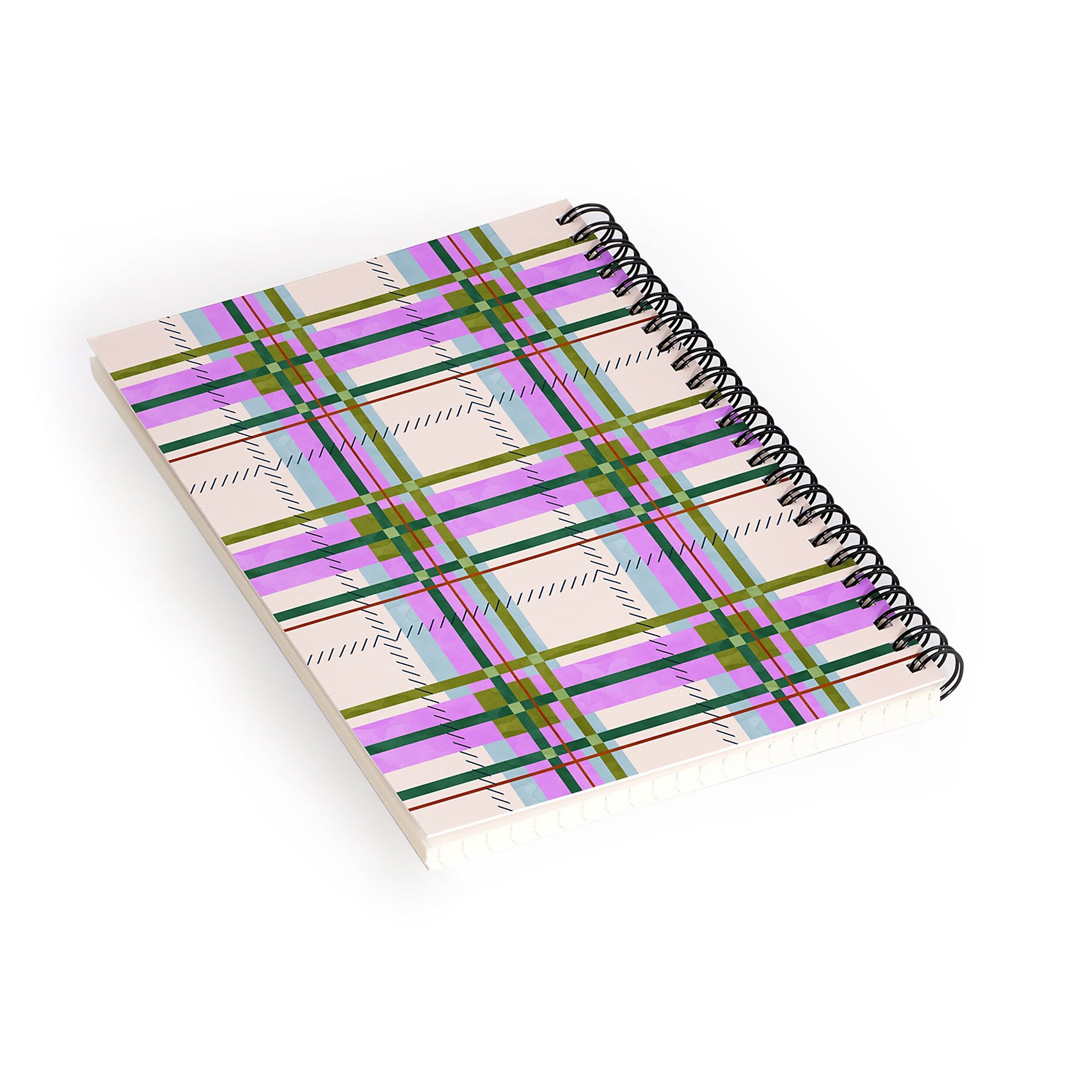 DENY Designs Colorful Stripes Fusion 1-Subject Professional Notebooks, 5.5" x 8.25", Dotted, 60 Sheets (89123-NOBS01)