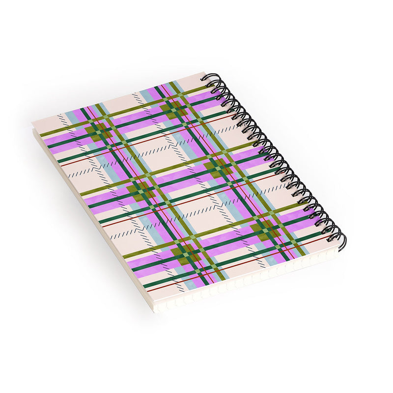 DENY Designs Colorful Stripes Fusion 1-Subject Professional Notebooks, 5.5" x 8.25", Dotted, 60 Sheets (89123-NOBS01)