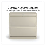 Alera 2-Drawer Lateral File Cabinet, Letter/Legal Size, Lockable, 28"H x 30"W x 18.63"D, Putty (ALEHLF3029PY)