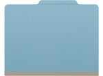 Medical Arts Press Pressboard Classification Folder, 1 Divider, 2" Expansion, Letter Size, Blue, 10/Box (DV-T42-14-3BLU)