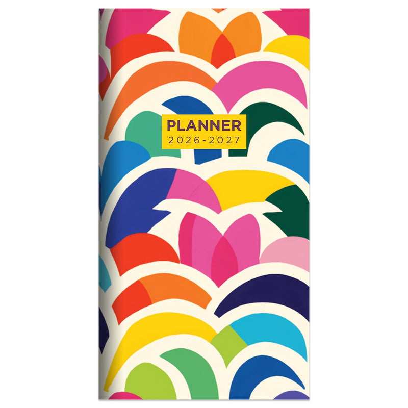 2026-2027 TF Publishing Color Burst 3.5" x 6.5" Monthly, Paperboard Cover, Multicolored (26-7012)