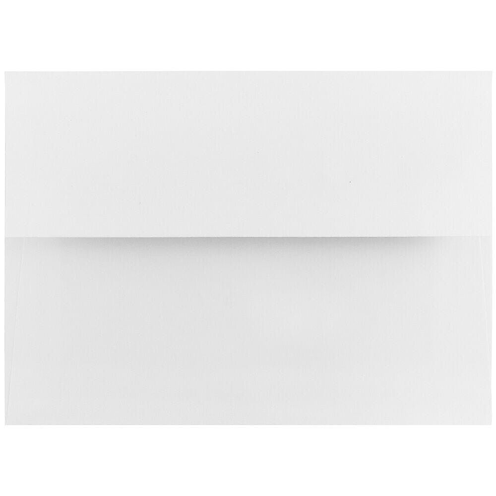 JAM Paper A8 Invitation Envelope, 5 1/2" x 8 1/8", White with Red Foil, 100/Pack (3243657d)