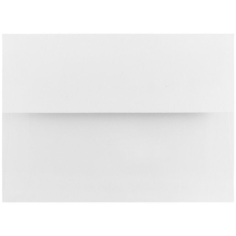 JAM Paper A8 Invitation Envelope, 5 1/2" x 8 1/8", White with Red Foil, 100/Pack (3243657d)