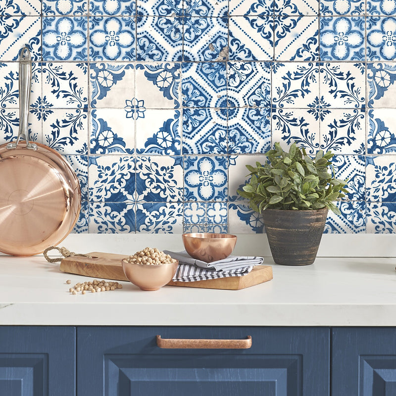 York Wallcoverings Mediterranean Tile Peel and Stick Wallpaper (RMK11083WP)