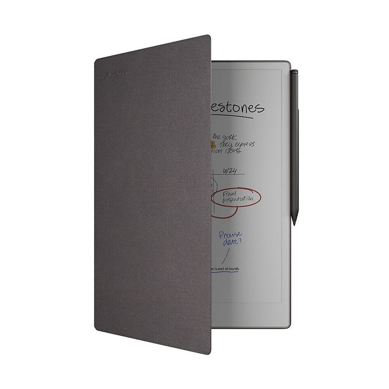 reMarkable Paper Pro 11.8" Tablet, WiFi, Linux, with Marker Plus & Mosaic Weave Basalt Bookfolio, Gray (RM83C-1001NW)