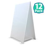 Flipside Products Premium Corrugated Plastic Dry Erase Tabletop Marquee Easel, 11" x 17", Pack of 12 (FLP31278)