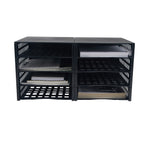 Thinkspace Literature Organizer 8-Compartment Literature Organizers, 21" x 12.25", Black (39443)
