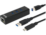 Plugable 3-Port USB 3.0 Hub, Black (USB3-HUB3ME)