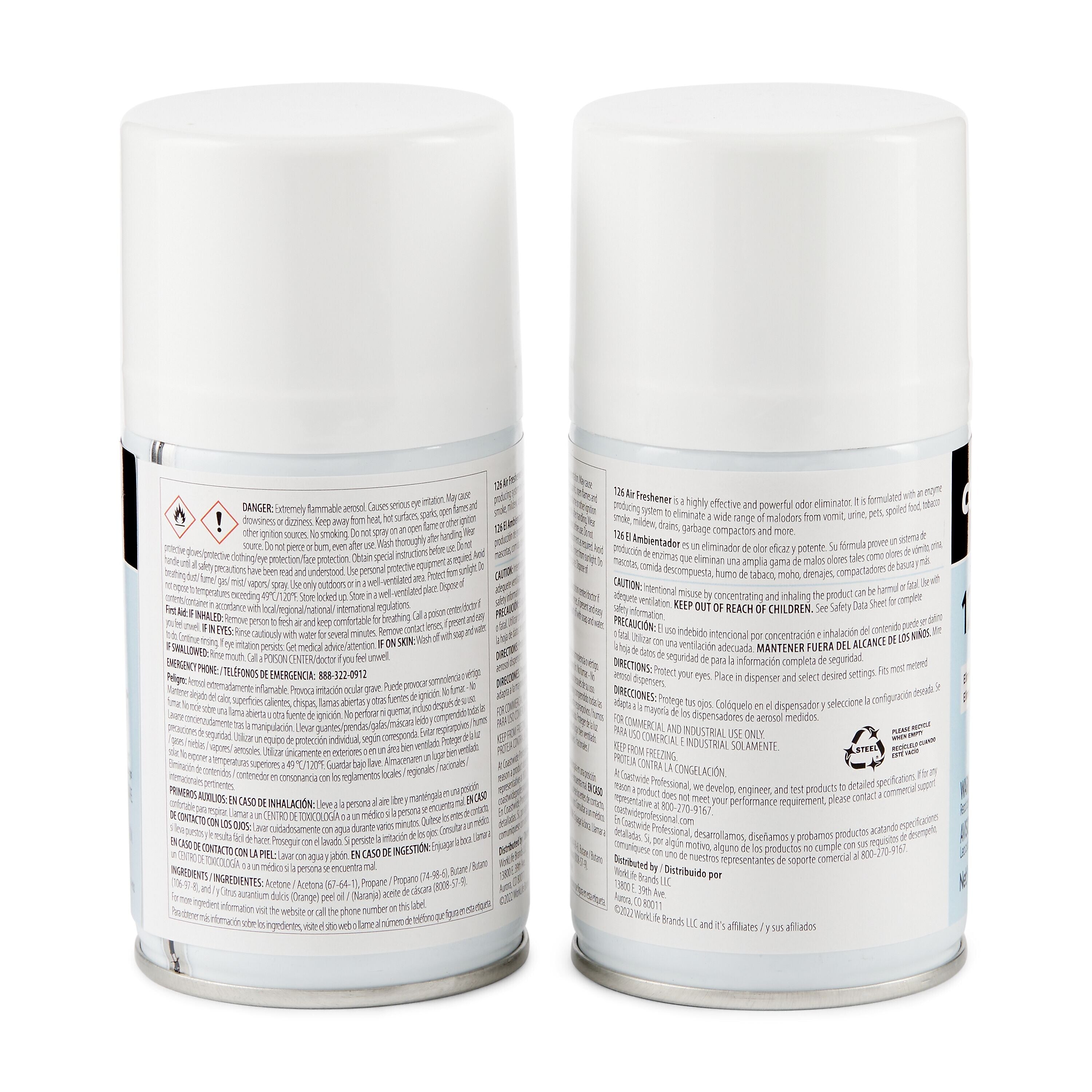 Coastwide Professional™ Aerosol Air Freshener Refill, Mango Fresh Scent, 7 Oz., 6/Carton (CWJMAF-MGO)