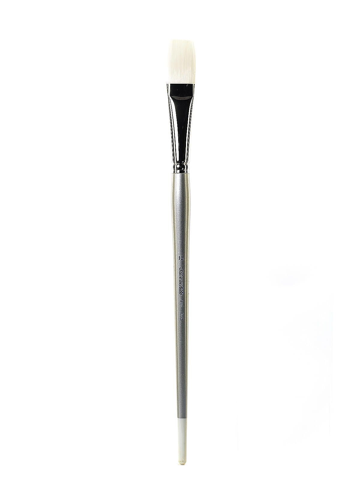 Silver Brush Silverwhite Series Synthetic Brushes Long Handle 12 Flat