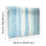 York Wallcoverings Watercolor Stripe Peel and Stick Wallpaper (RMK9061WP)