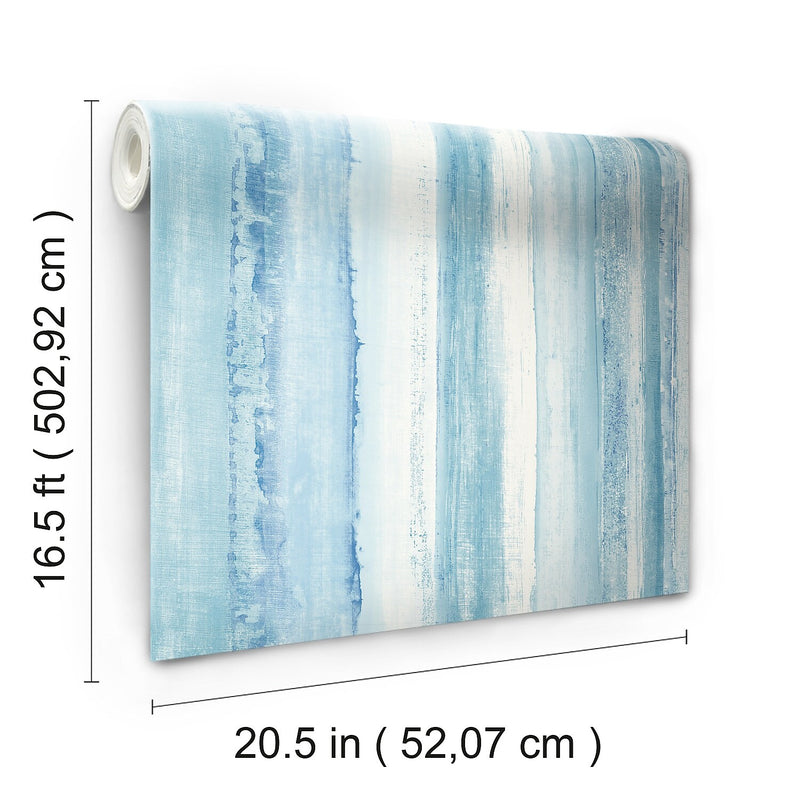 York Wallcoverings Watercolor Stripe Peel and Stick Wallpaper (RMK9061WP)