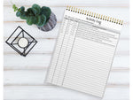 Better Office Activity Log Notepad & Refill, 8.5" x 11", Ruled, White, 50 Sheets/Pad, 3 Pads/Pack (25827-3PK)