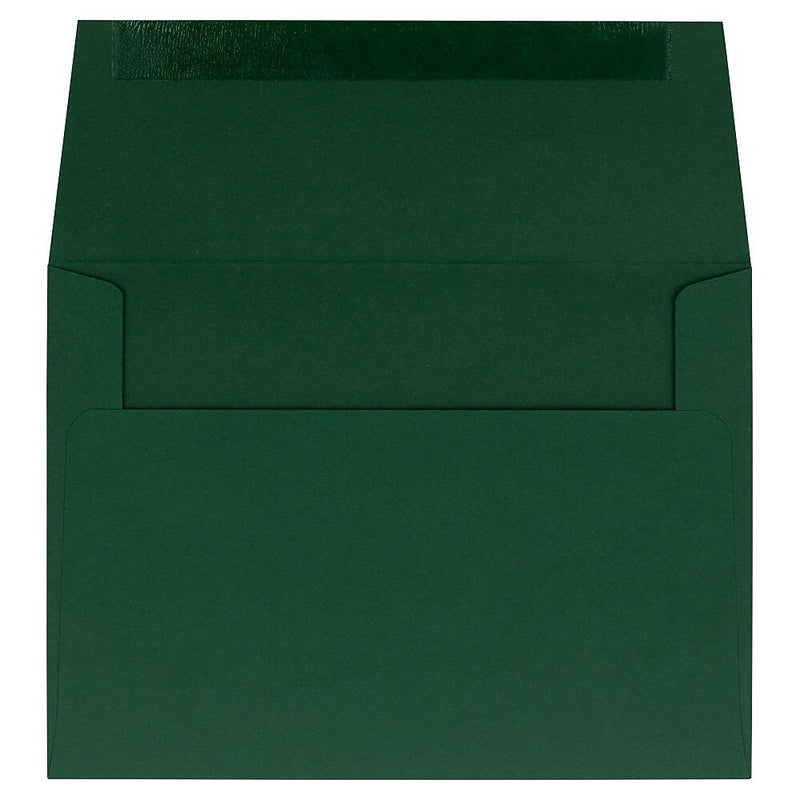JAM Paper A6 Invitation Envelopes, 4.75 x 6.5, Dark Green, 25/Pack (3157346)