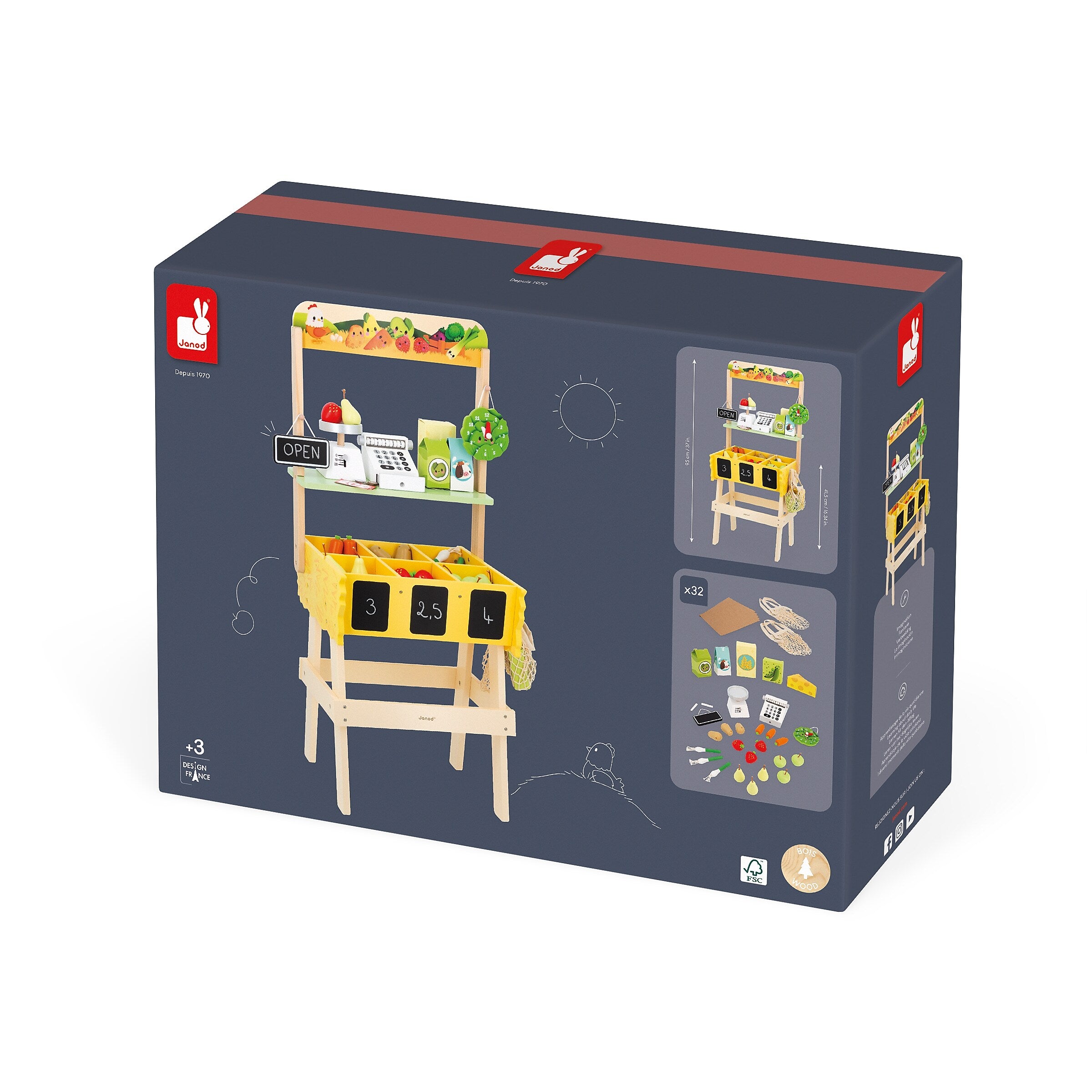 Janod Farm Market Stand Set (J03322)