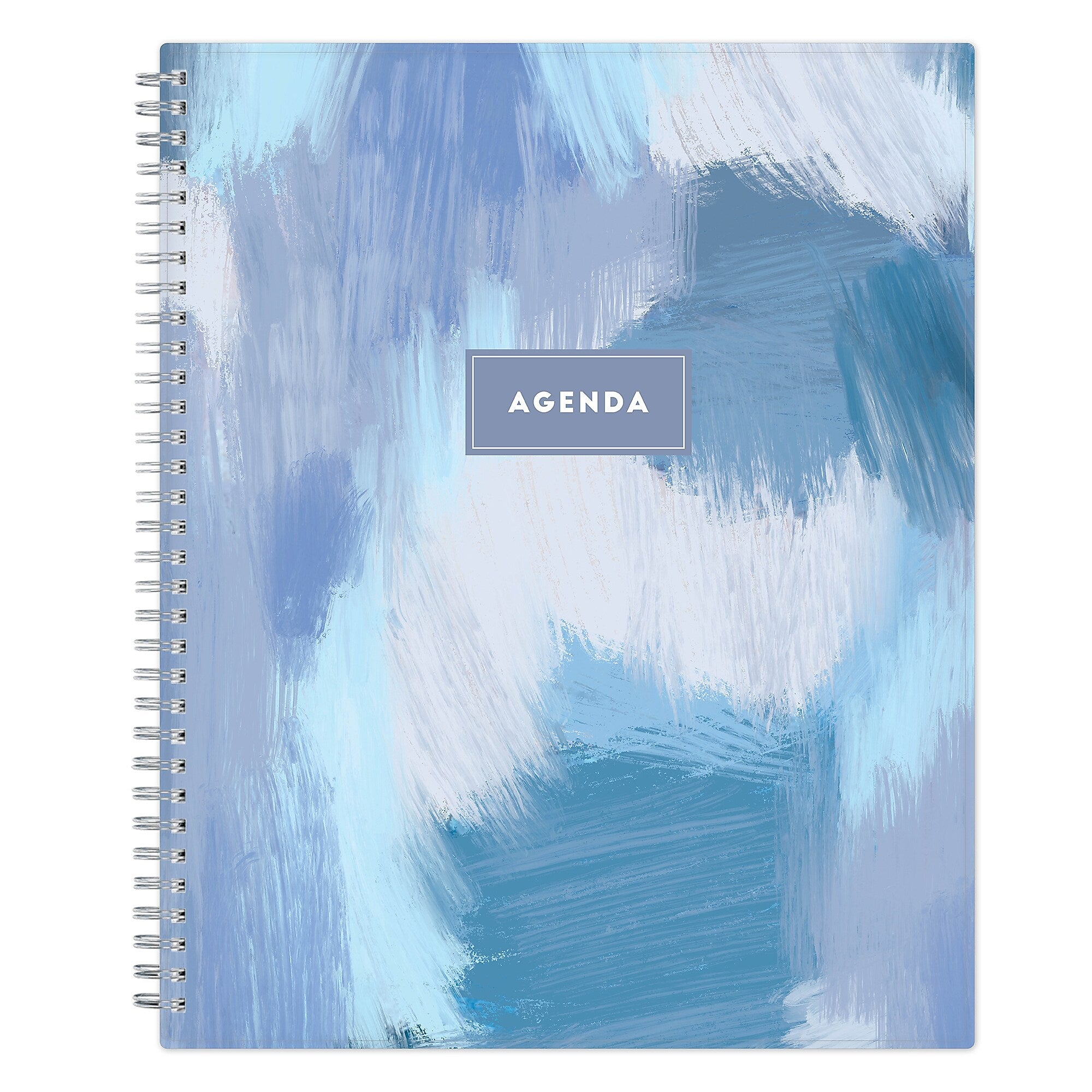 2025-2026 Blue Sky Tanya Blue 8.5" x 11" Academic Year Daily Planner, Plastic Cover, Multicolored (156259)