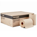 Coastwide Professional™ Recycled Hardwound Paper Towels, 1-Ply, 350 ft./Roll, 12 Rolls/Carton (CW21814)